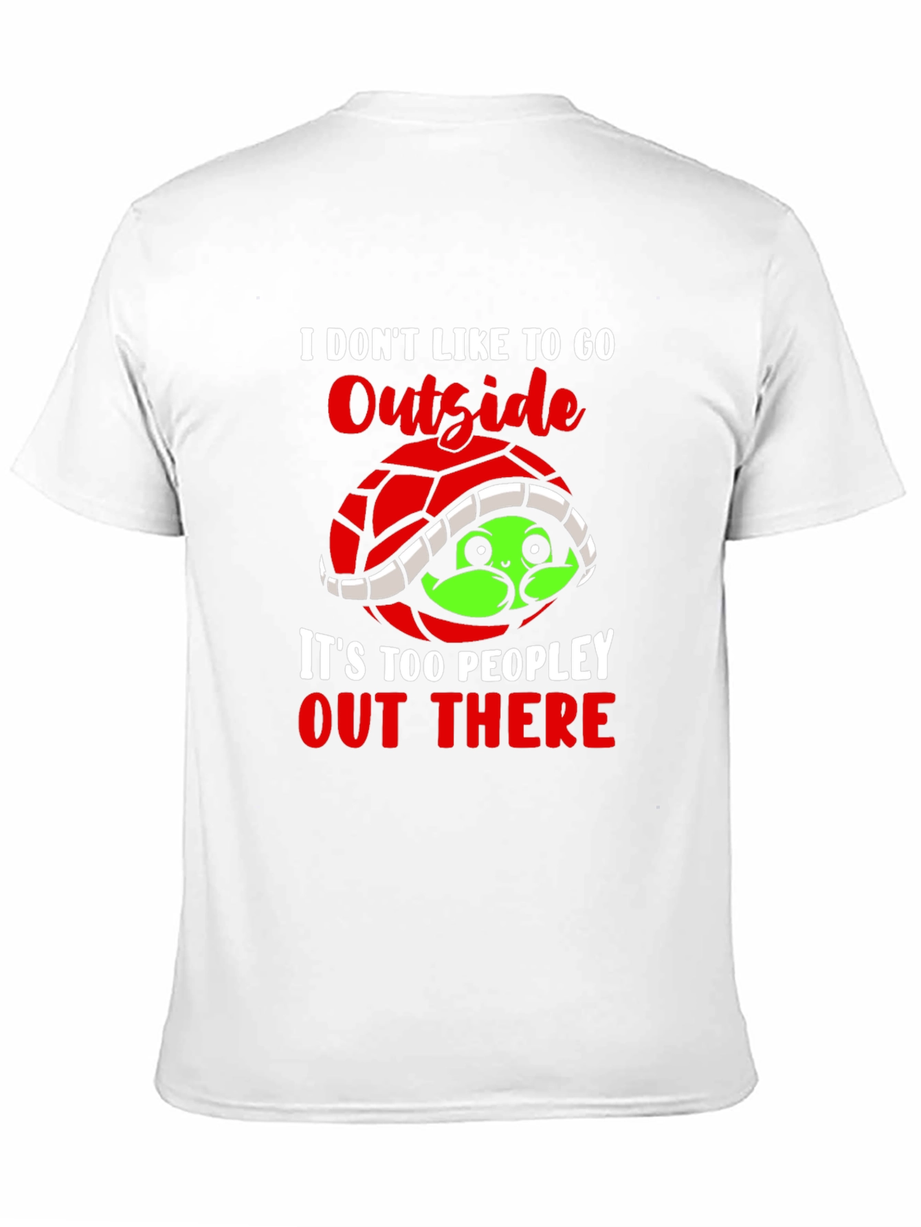 Introvert Turtle Graphic T-Shirt