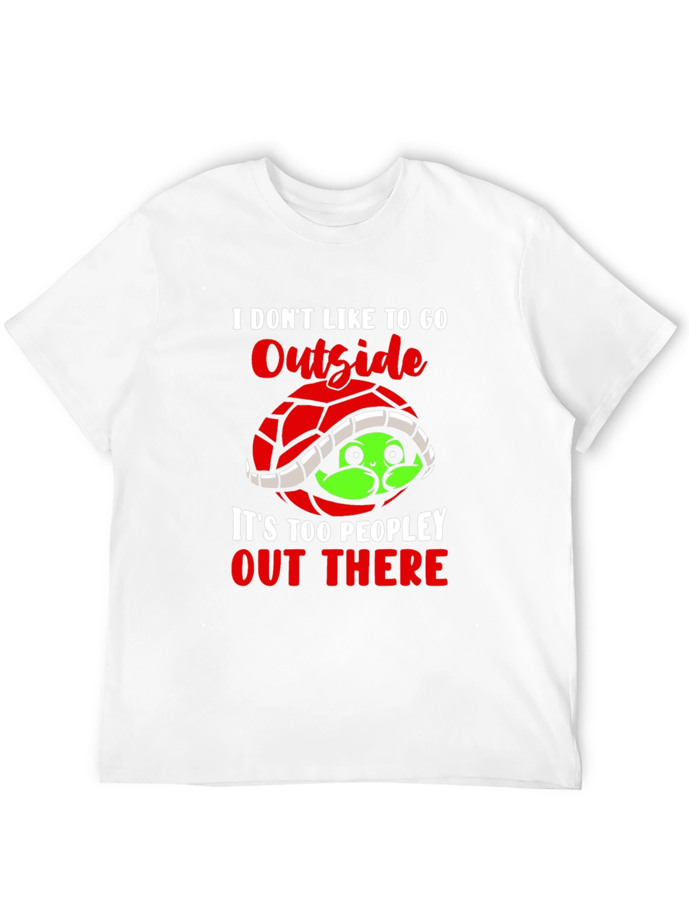 Introvert Turtle Graphic T-Shirt