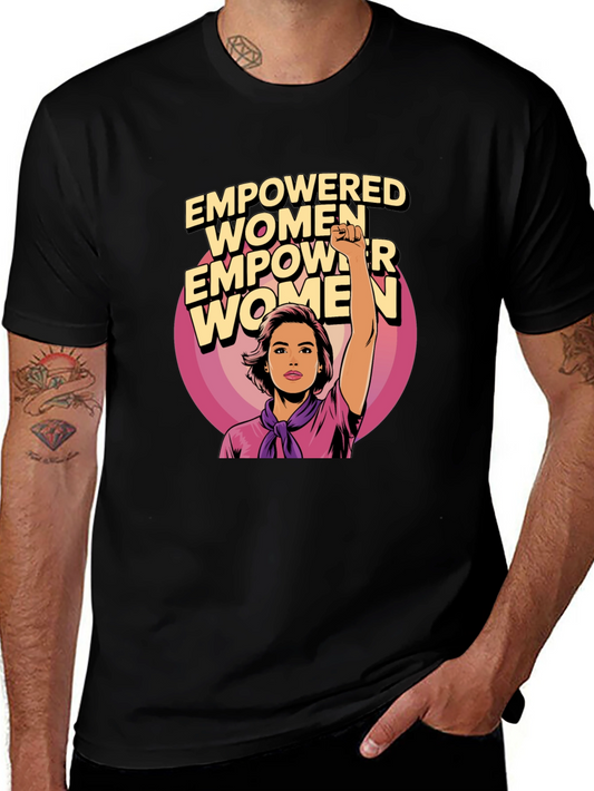 Empowered Women Graphic Tee - Black