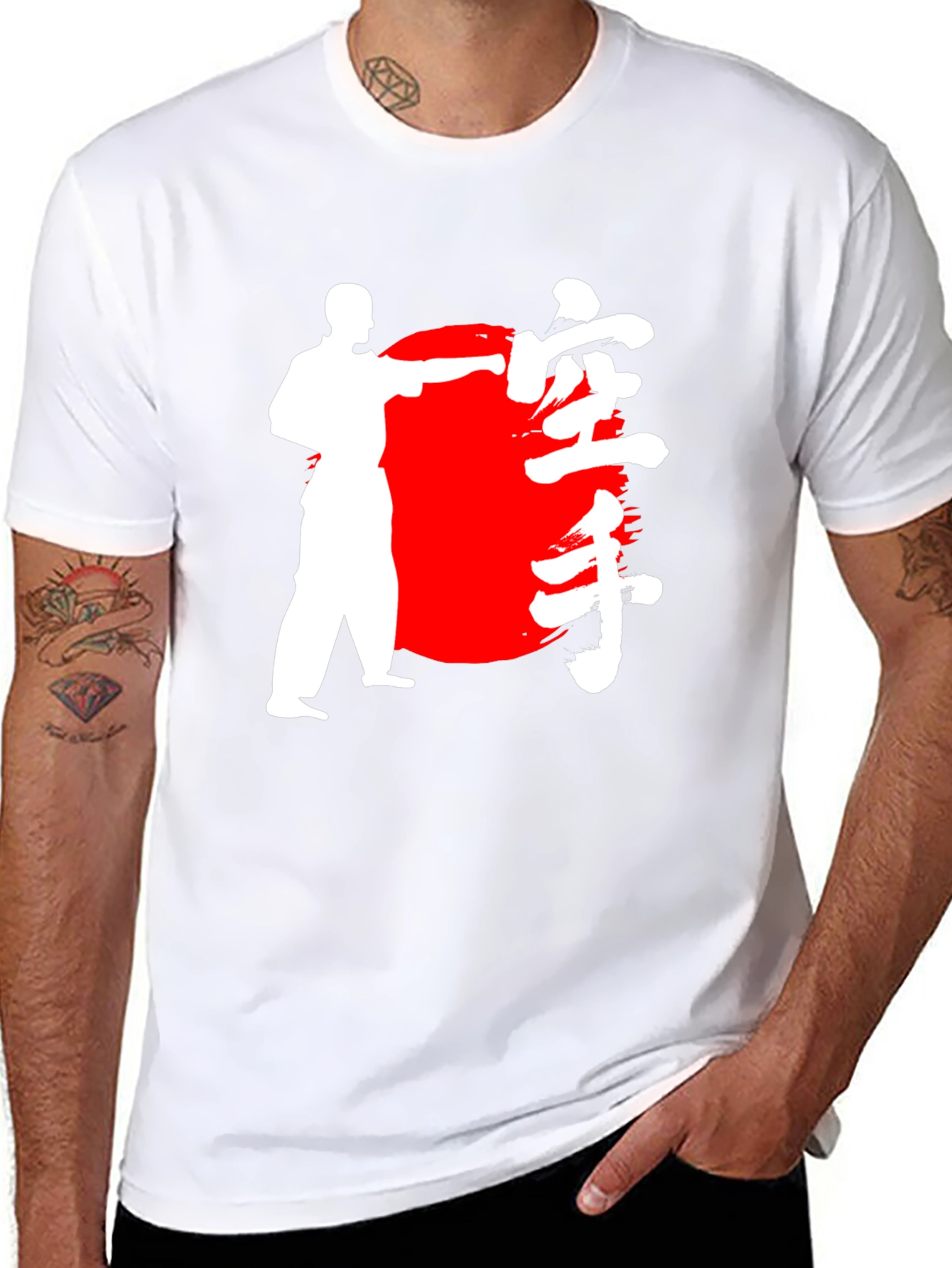 Karate Graphic Black T-Shirt