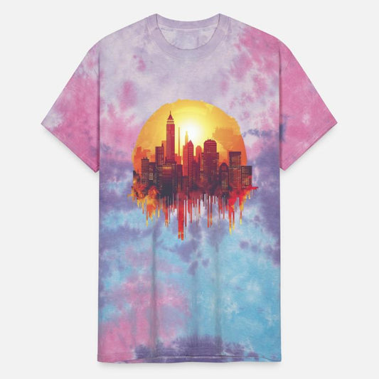 Urban Sunset Skyline Glow