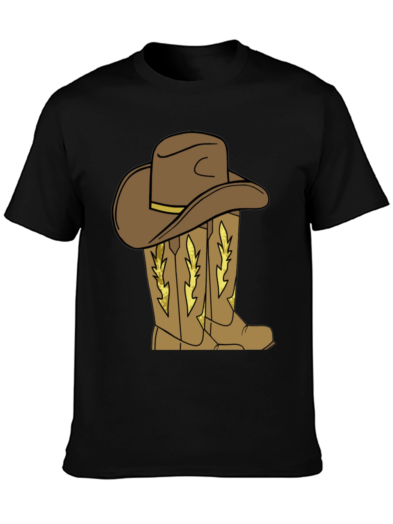 Cowboy Hat and Boots Graphic T-Shirt