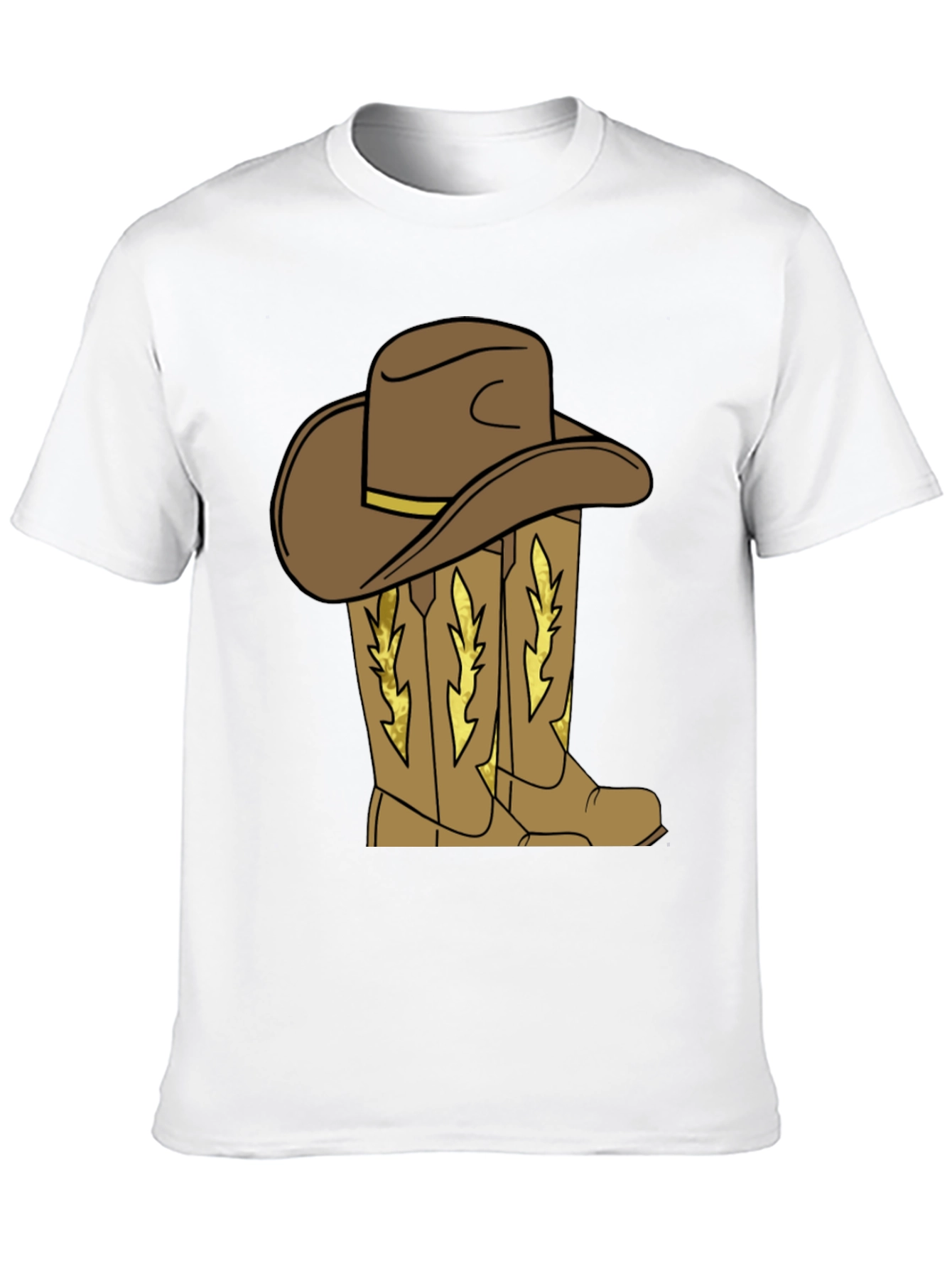 Cowboy Hat and Boots Graphic T-Shirt