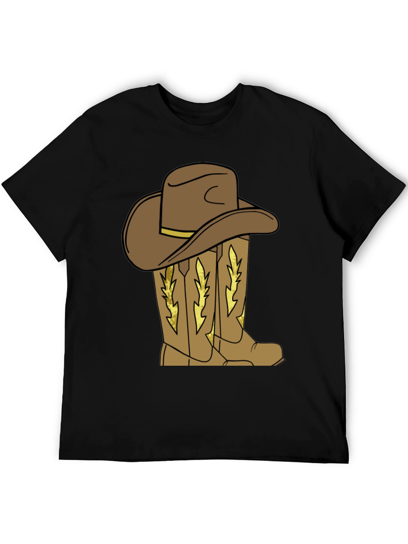 Cowboy Hat and Boots Graphic T-Shirt