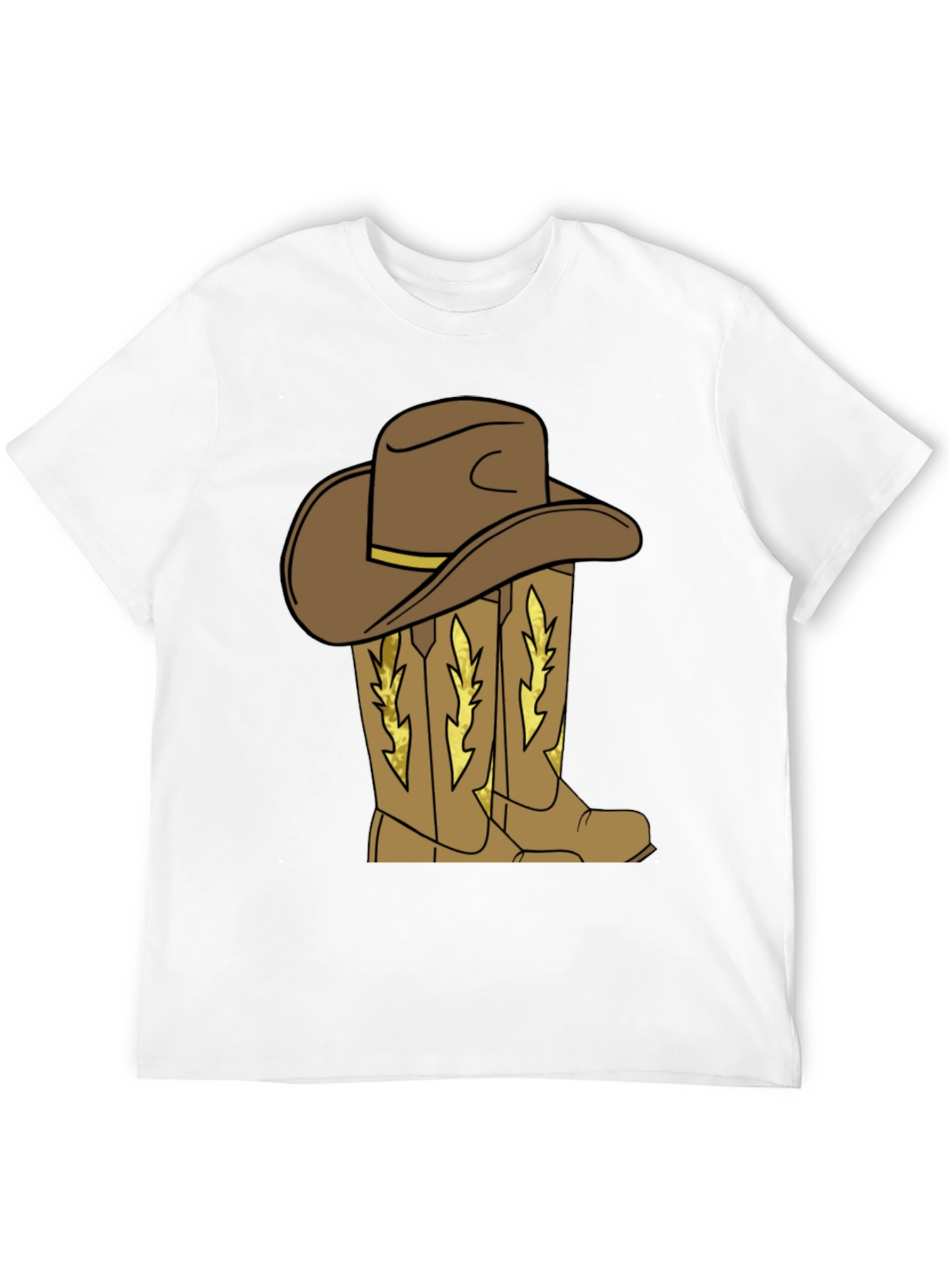 Cowboy Hat and Boots Graphic T-Shirt