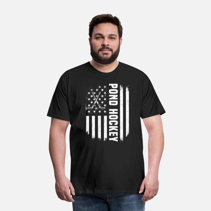USA Flag Pond Hockey Design America