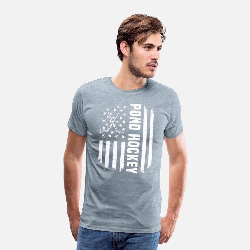 USA Flag Pond Hockey Design America