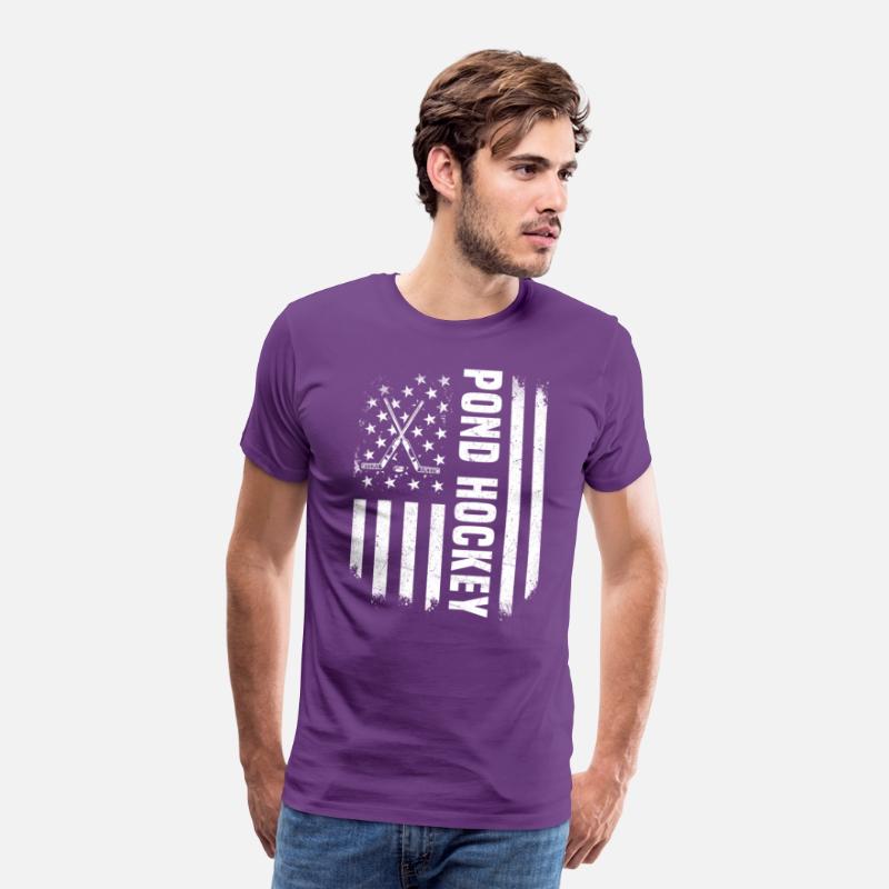 USA Flag Pond Hockey Design America
