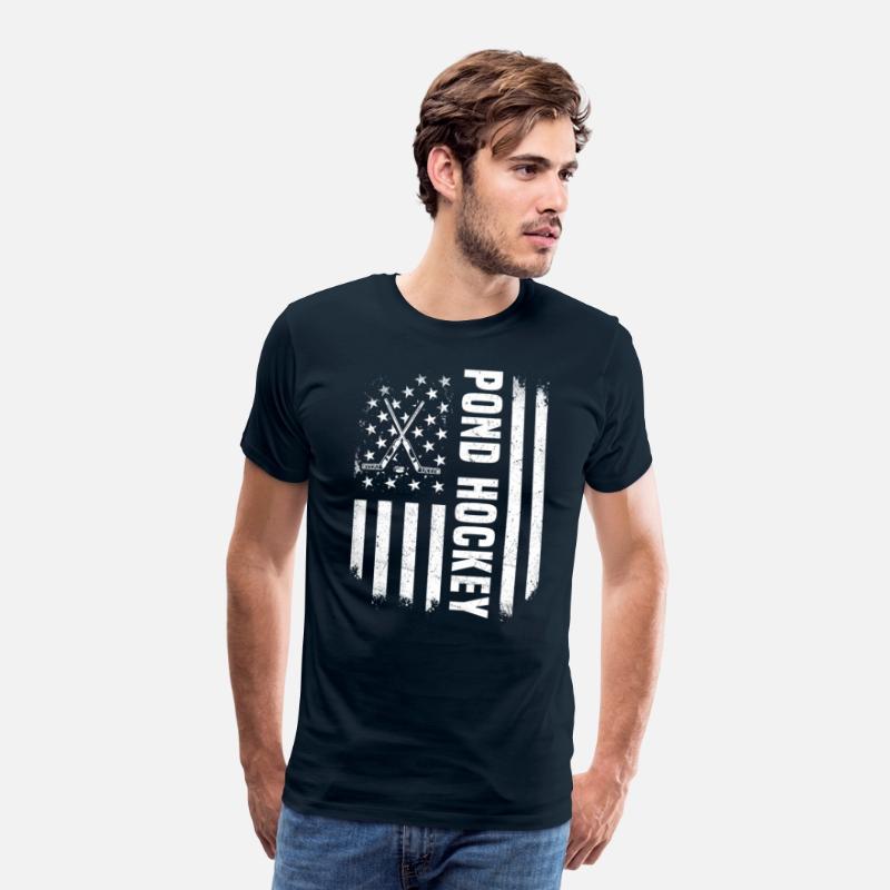 USA Flag Pond Hockey Design America