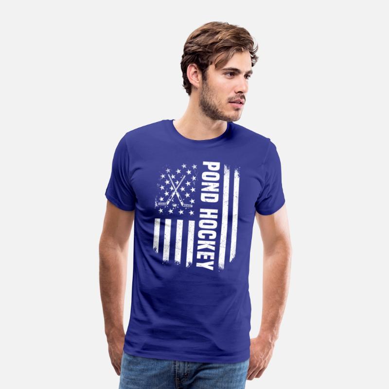 USA Flag Pond Hockey Design America