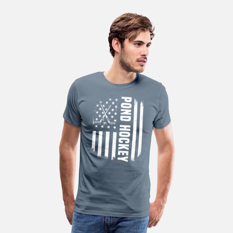 USA Flag Pond Hockey Design America