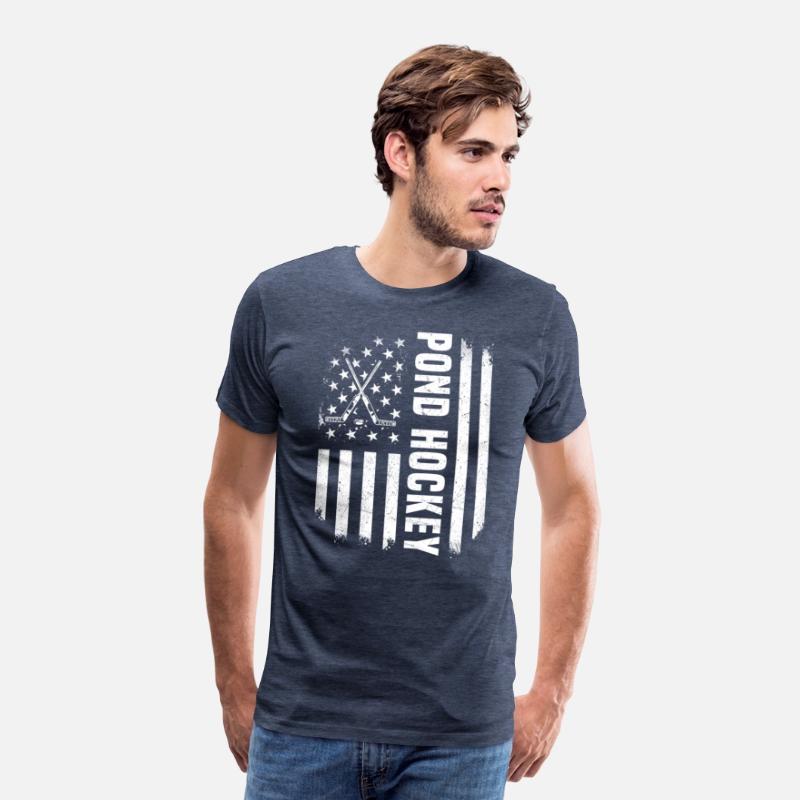 USA Flag Pond Hockey Design America
