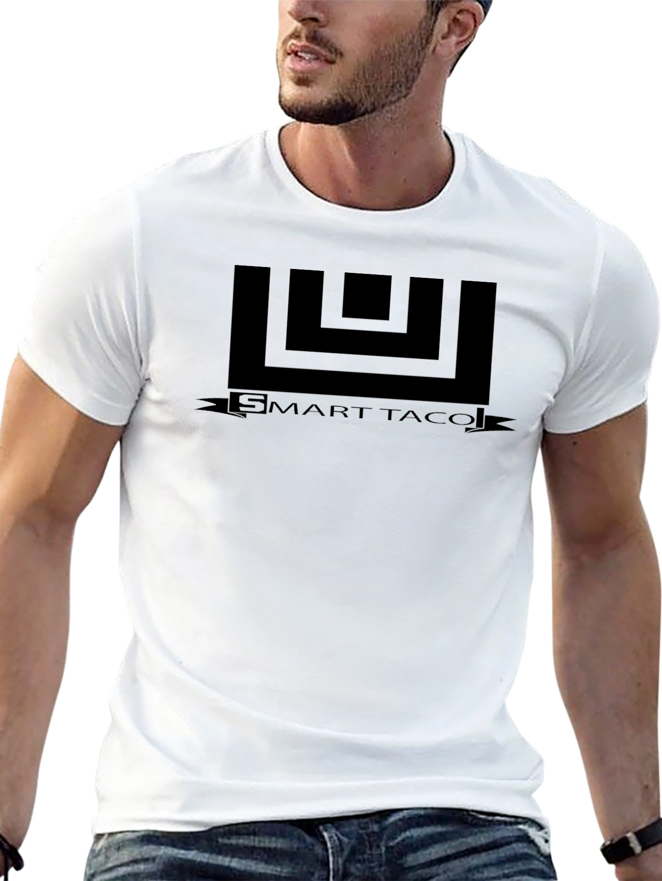 Smart Taco Graphic T-Shirt - Black Cotton Tee