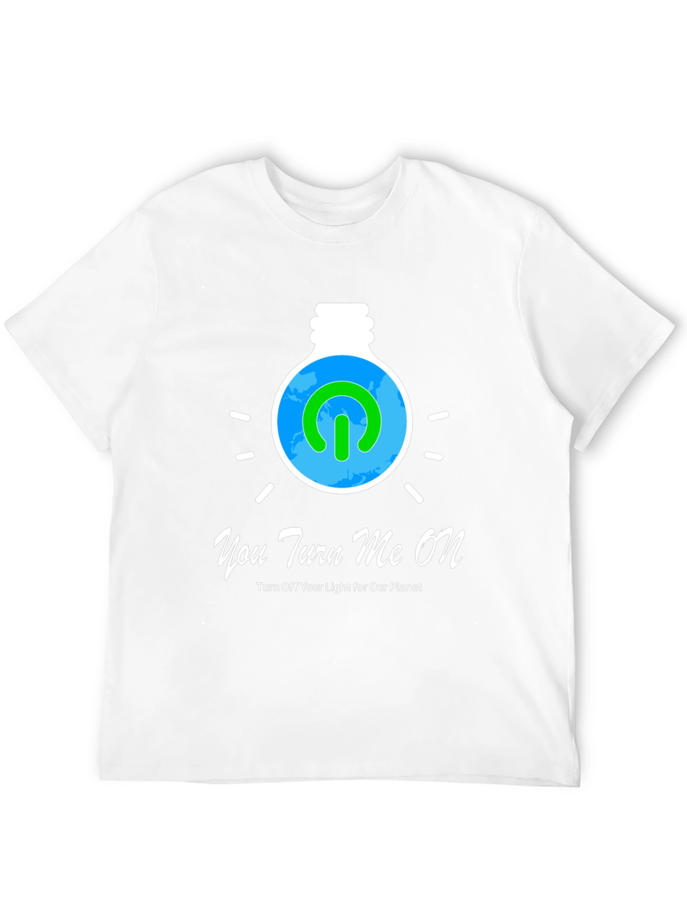 Eco-Friendly Turn Me On Graphic Tee