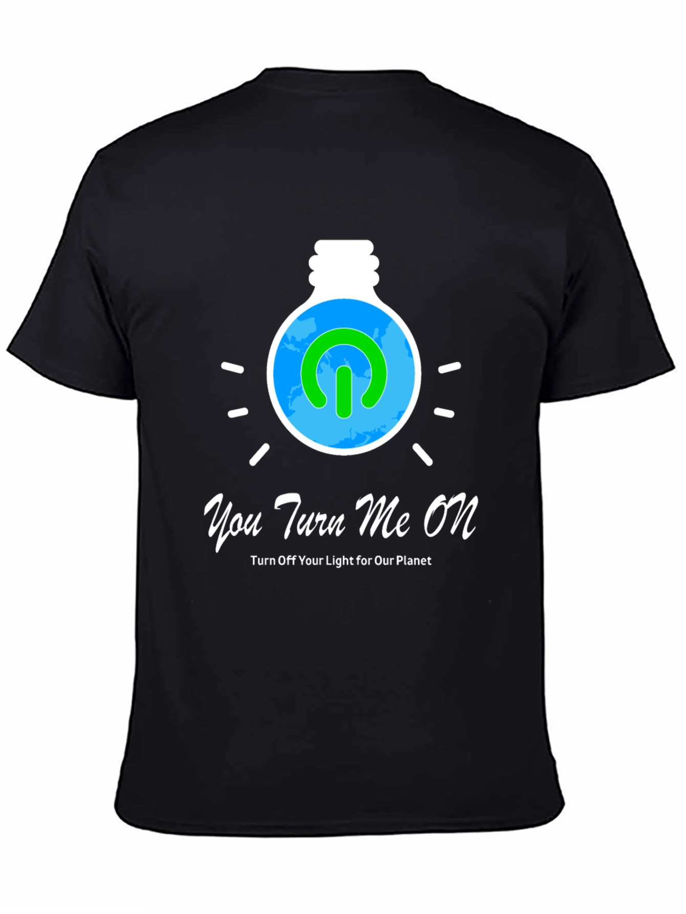 Eco-Friendly Turn Me On Graphic Tee