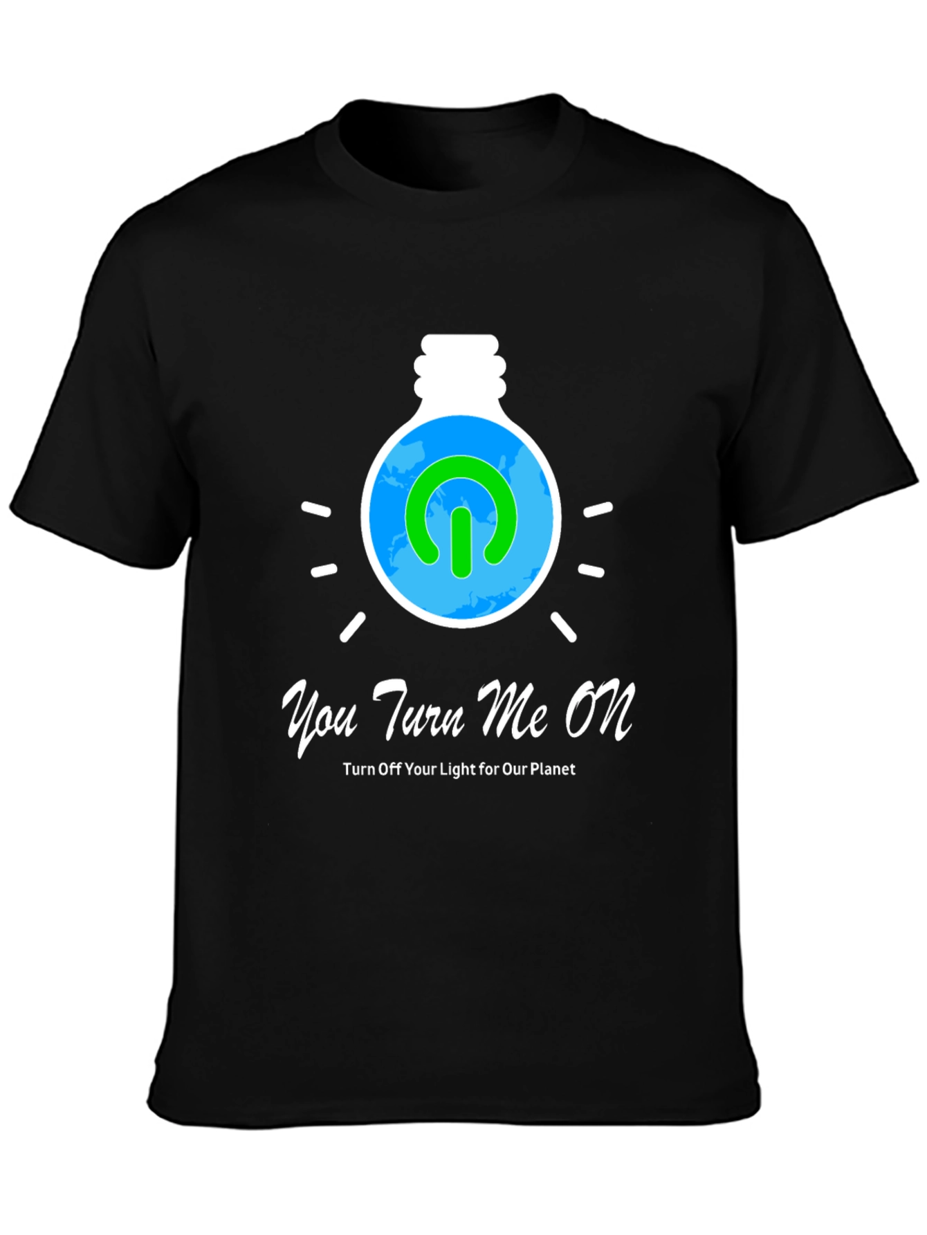 Eco-Friendly Turn Me On Graphic Tee