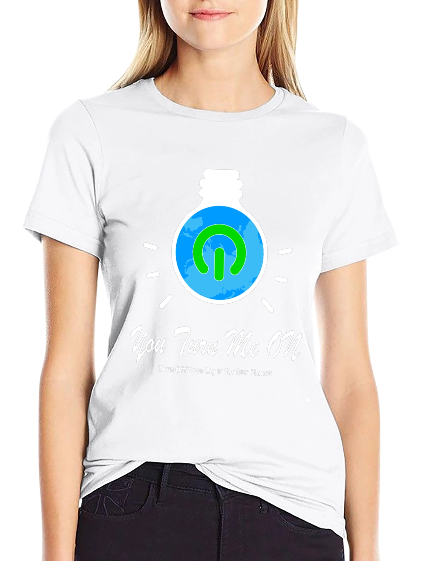 Eco-Friendly Turn Me On Graphic Tee