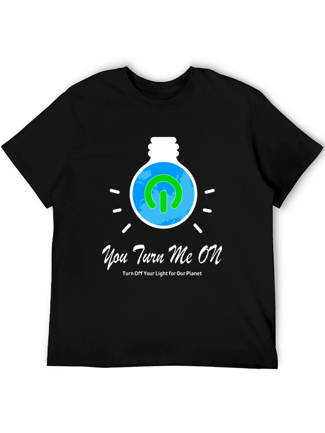 Eco-Friendly Turn Me On Graphic Tee