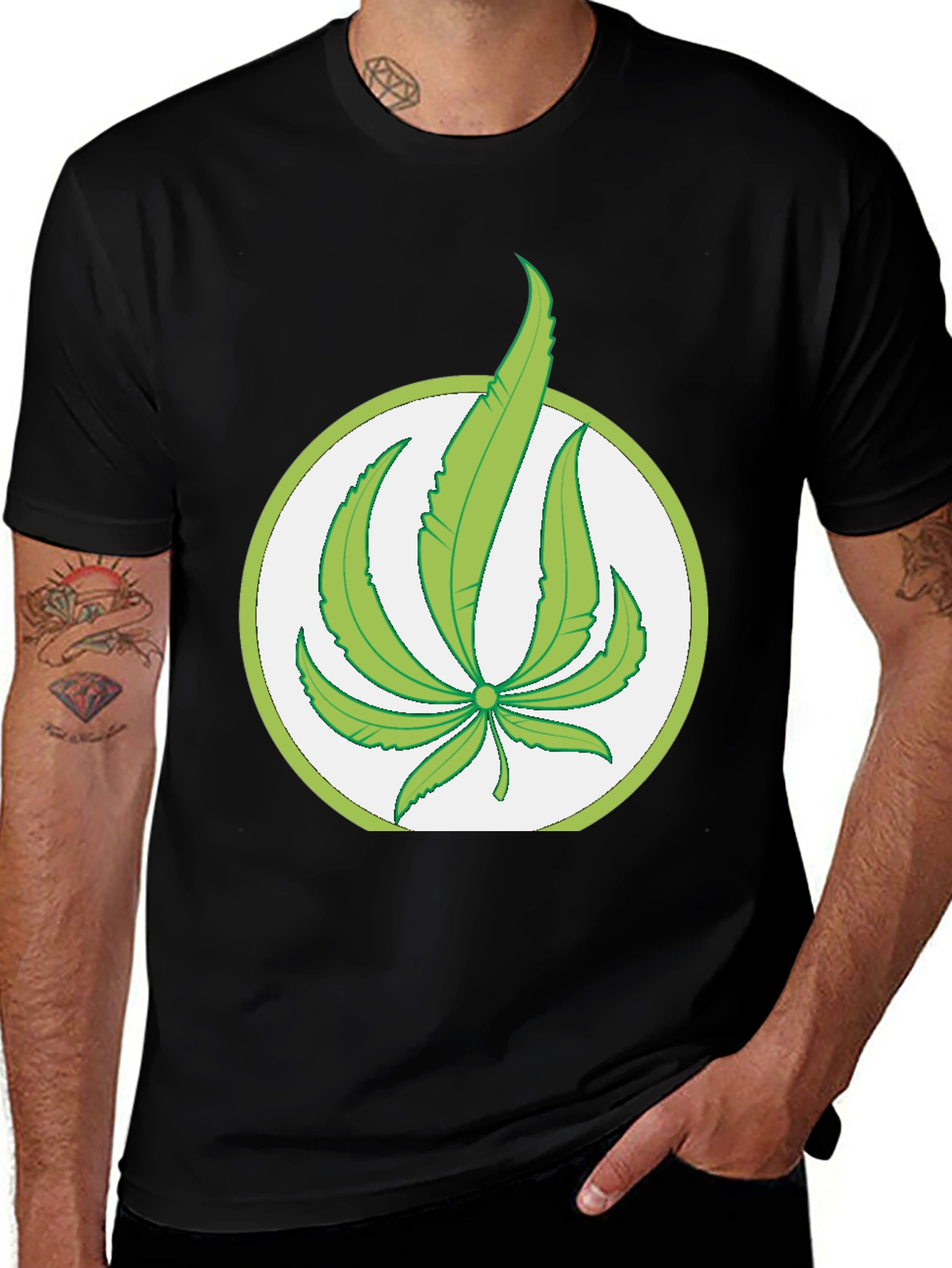 Cannabis Leaf Graphic Tee