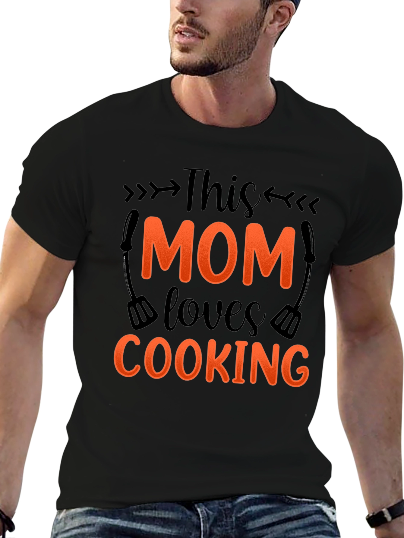 This Mom Loves Cooking - Graphic T-Shirt