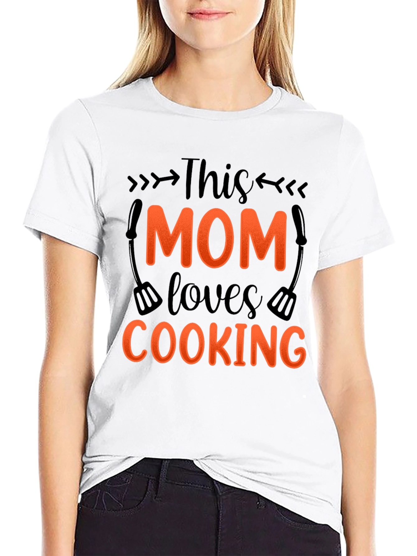 This Mom Loves Cooking - Graphic T-Shirt