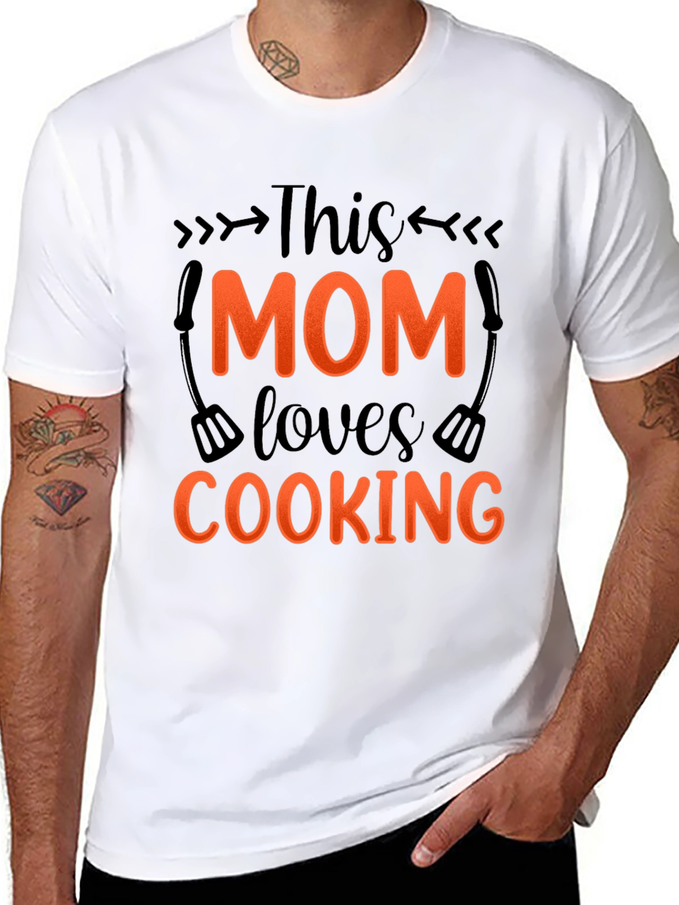 This Mom Loves Cooking - Graphic T-Shirt