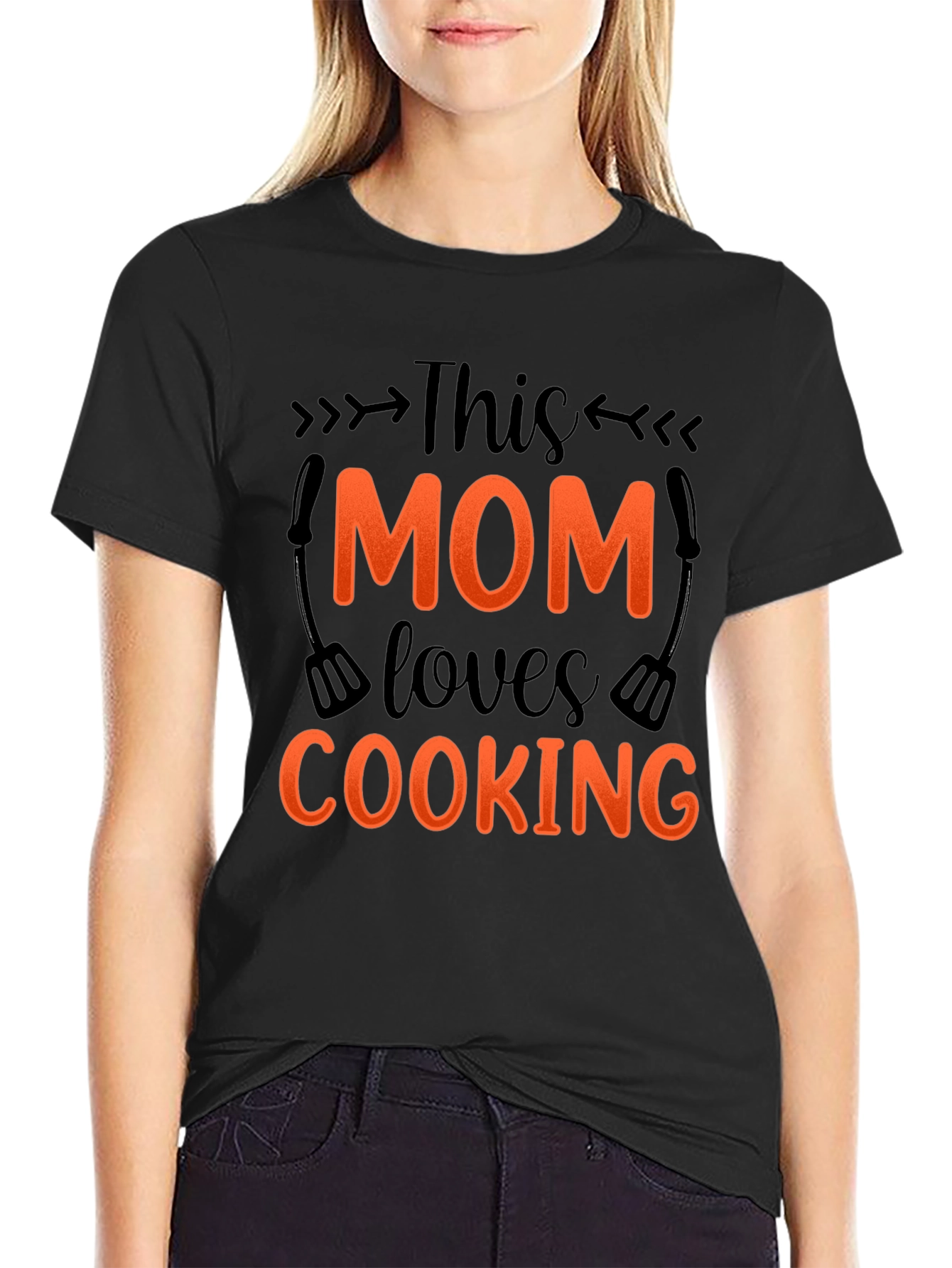This Mom Loves Cooking - Graphic T-Shirt