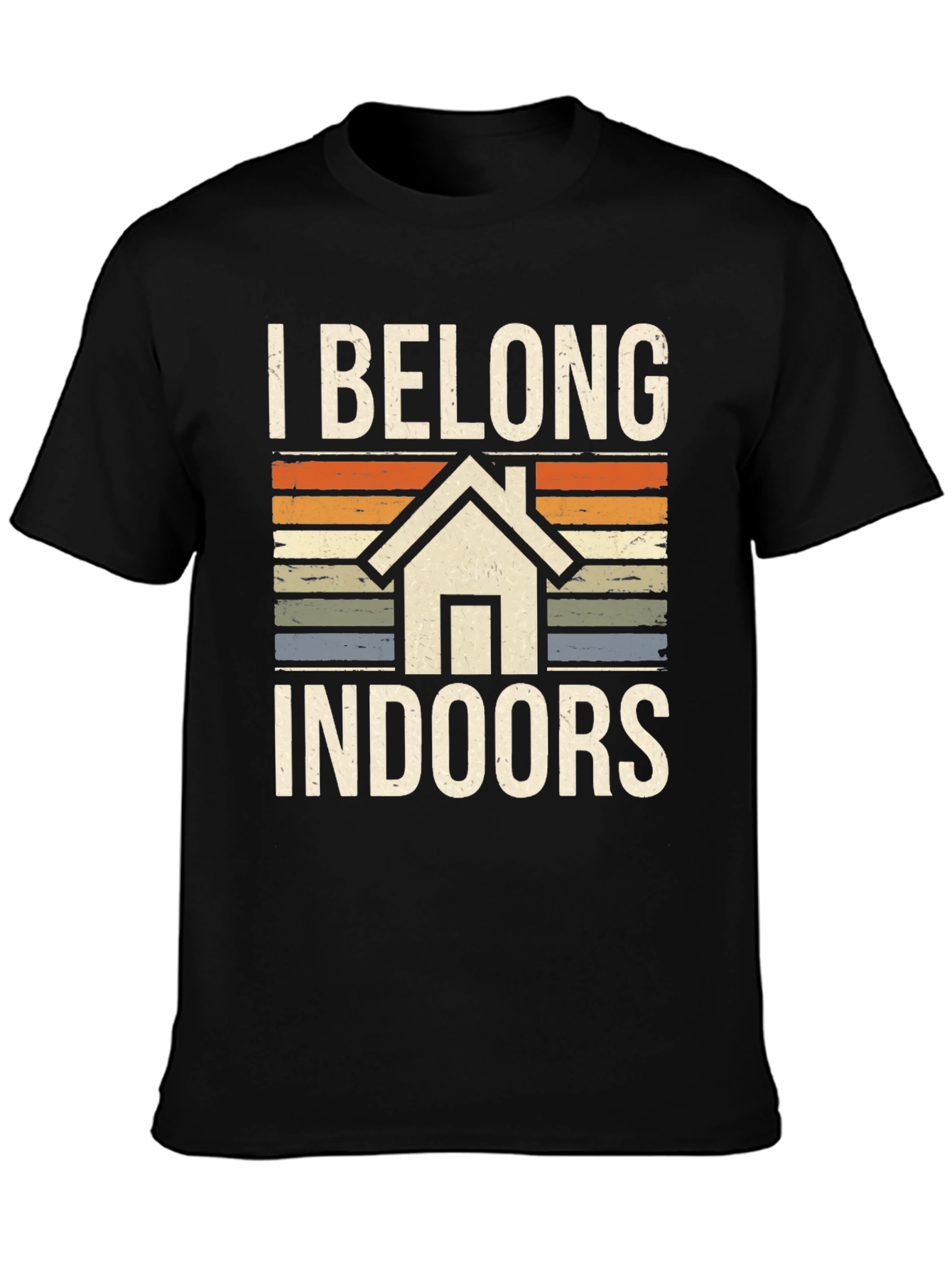I Belong Indoors Graphic T-Shirt