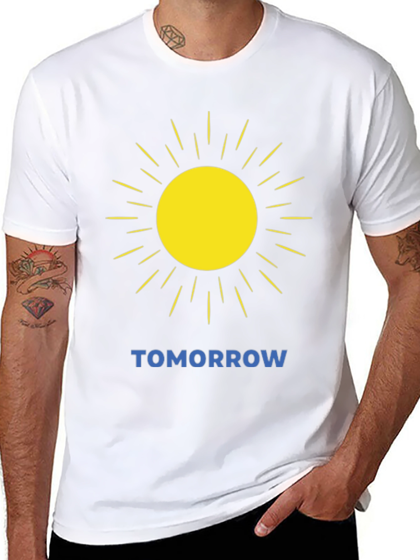 Sunshine Tomorrow Graphic Tee - Black Cotton Blend