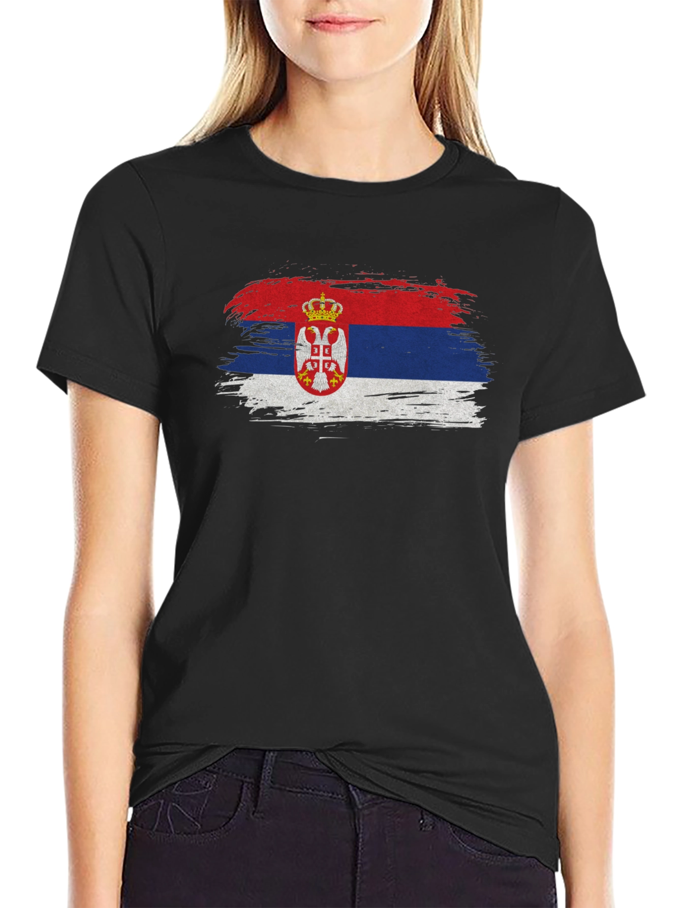 Serbian Flag Graphic Tee