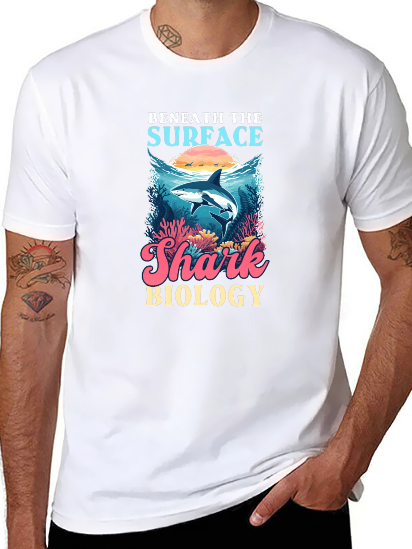 Beneath The Surface Shark Biology T-Shirt