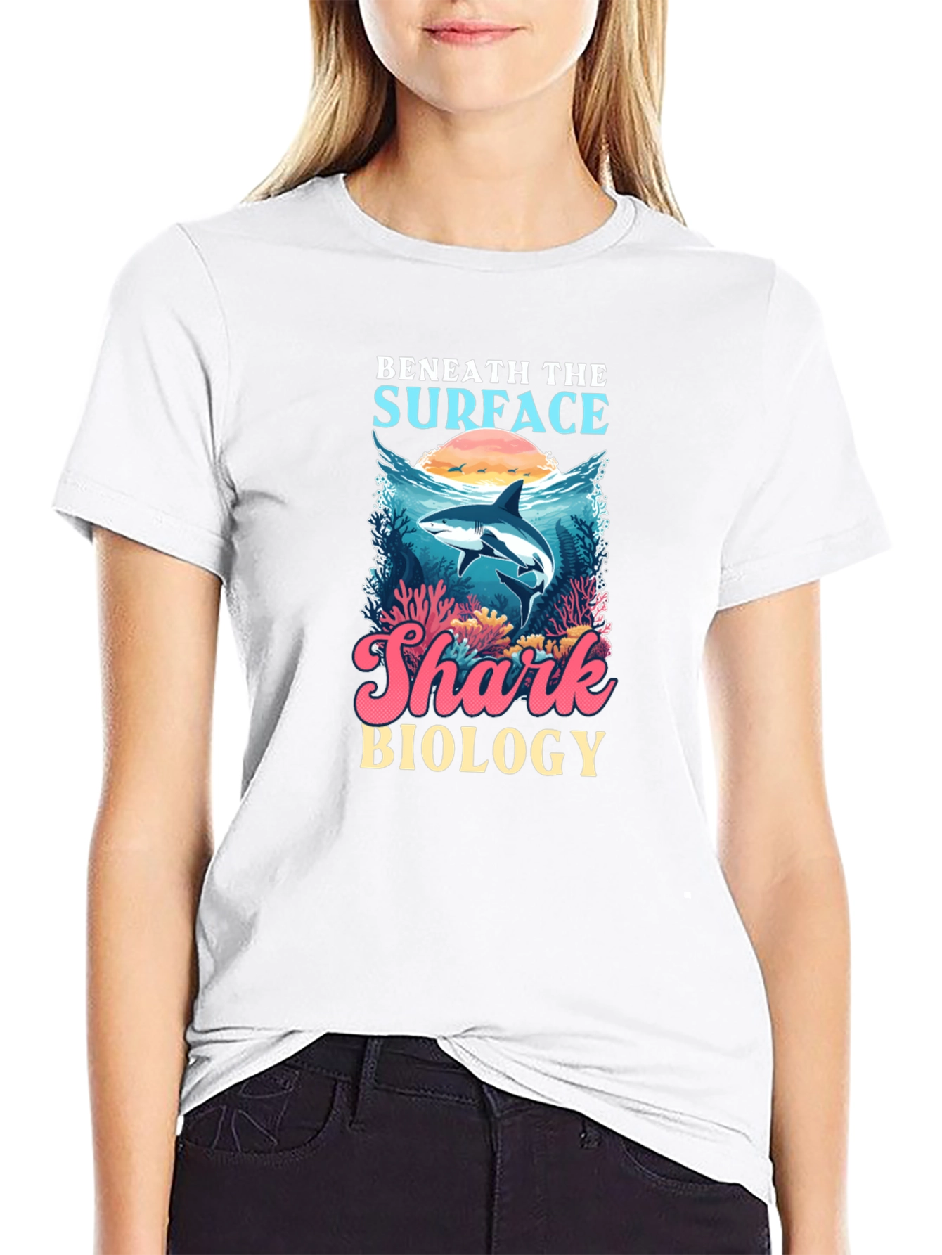Beneath The Surface Shark Biology T-Shirt