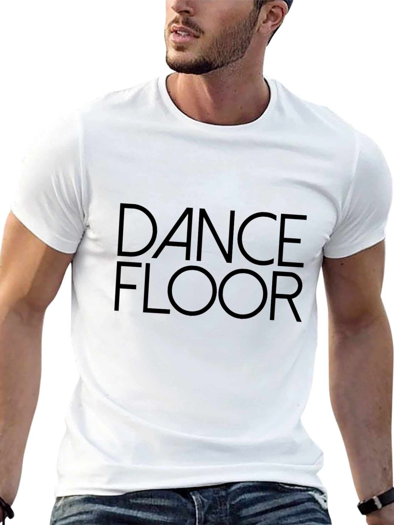 Dance Floor Black T-Shirt - Stylish Club Wear