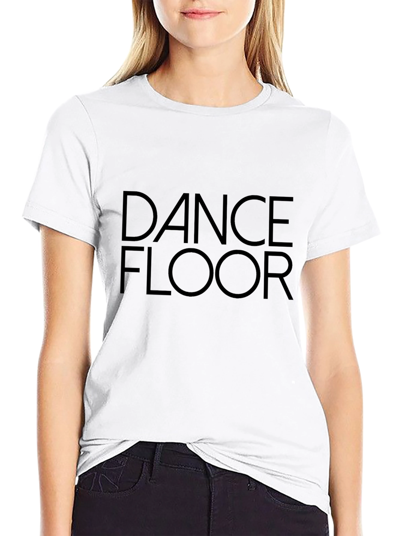 Dance Floor Black T-Shirt - Stylish Club Wear