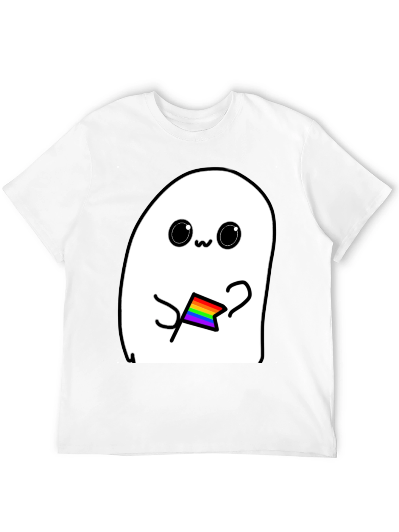 Cute Ghost LGBT Pride T-Shirt