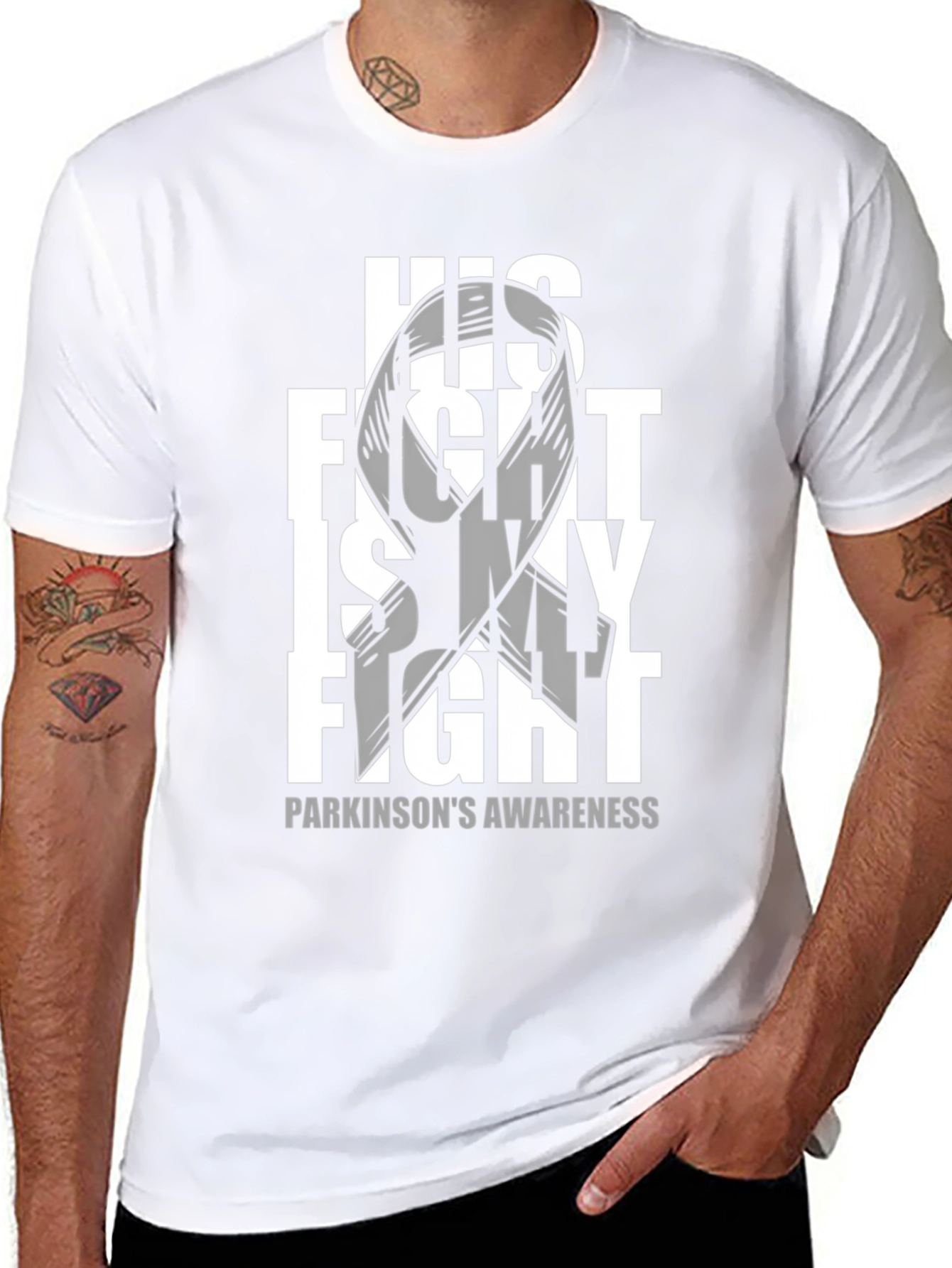 Parkinsons Awareness T-Shirt - His Fight is My Fight