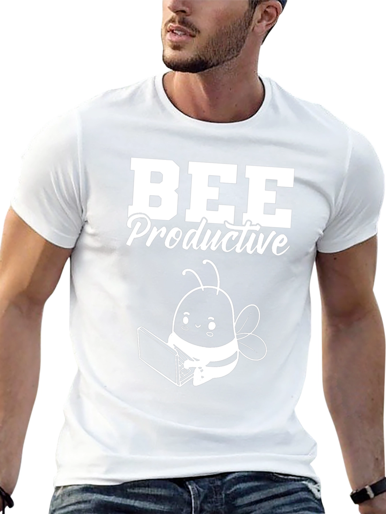 Bee Productive T-Shirt - Work From Home Bee