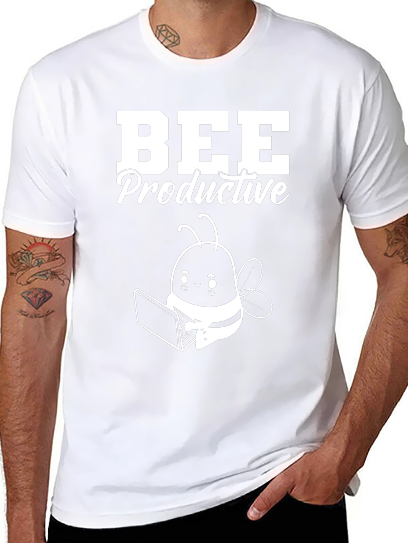 Bee Productive T-Shirt - Work From Home Bee