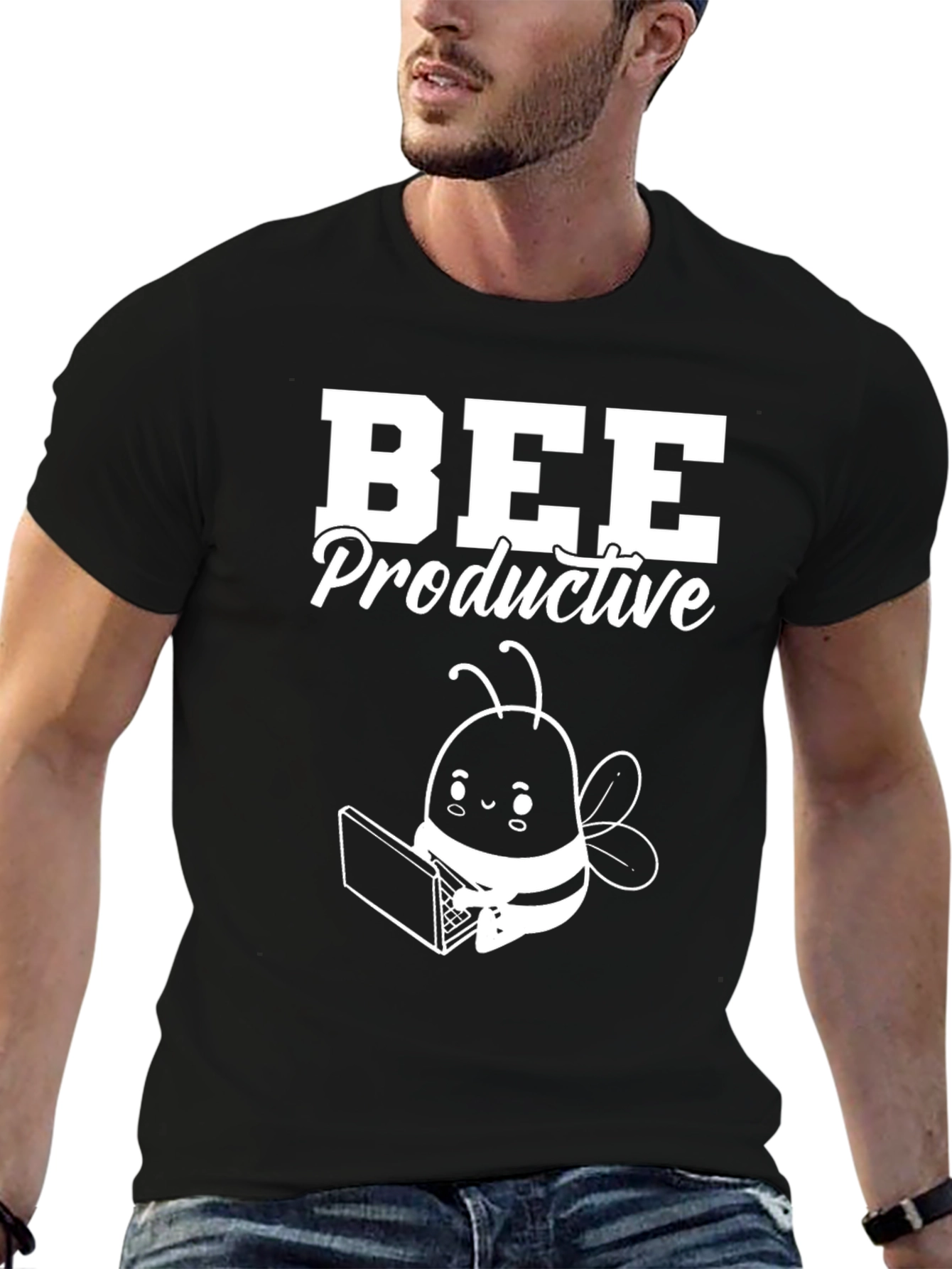 Bee Productive T-Shirt - Work From Home Bee