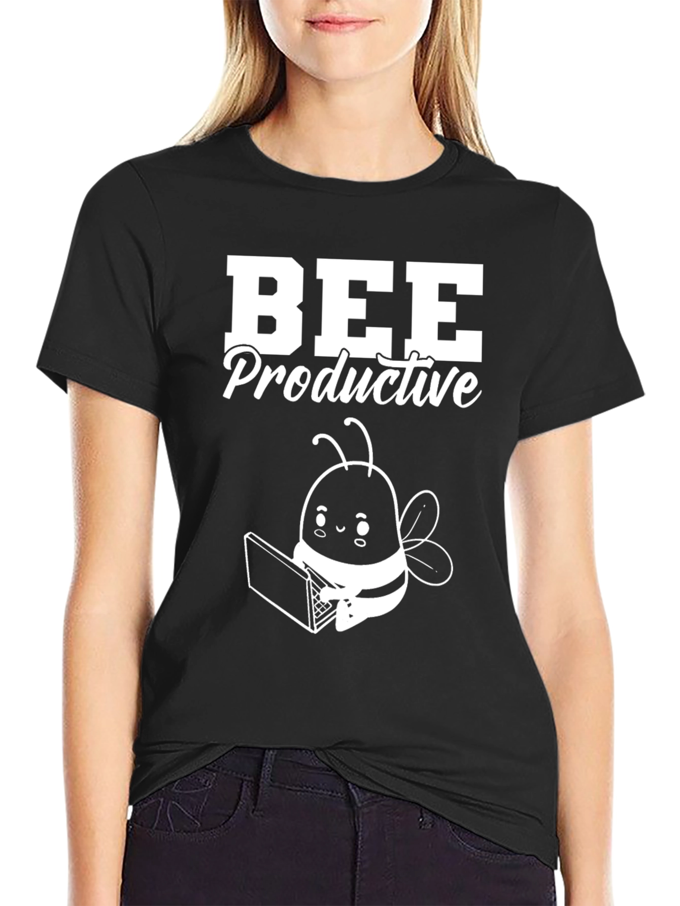 Bee Productive T-Shirt - Work From Home Bee
