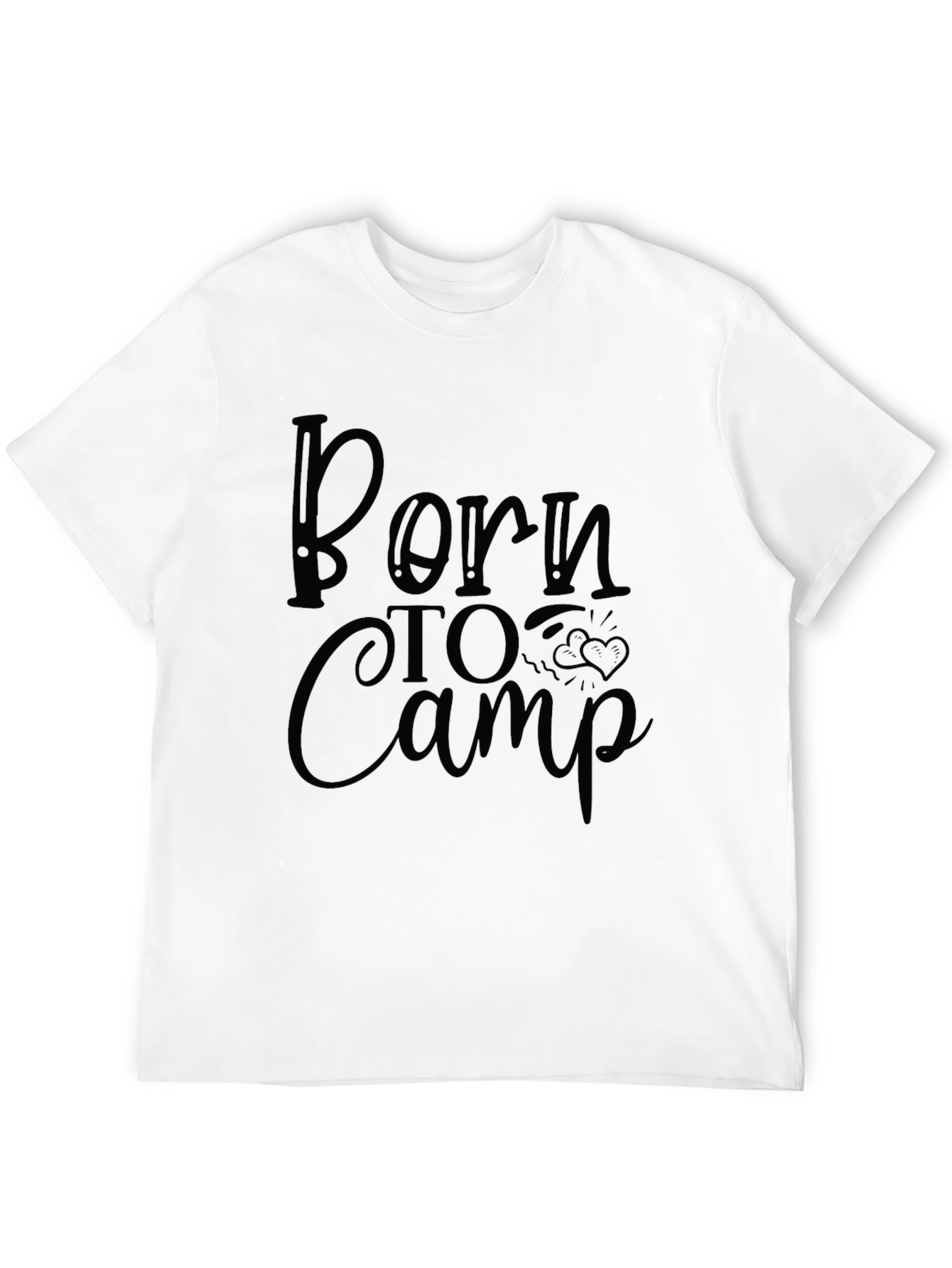 Born to Camp Black T-Shirt