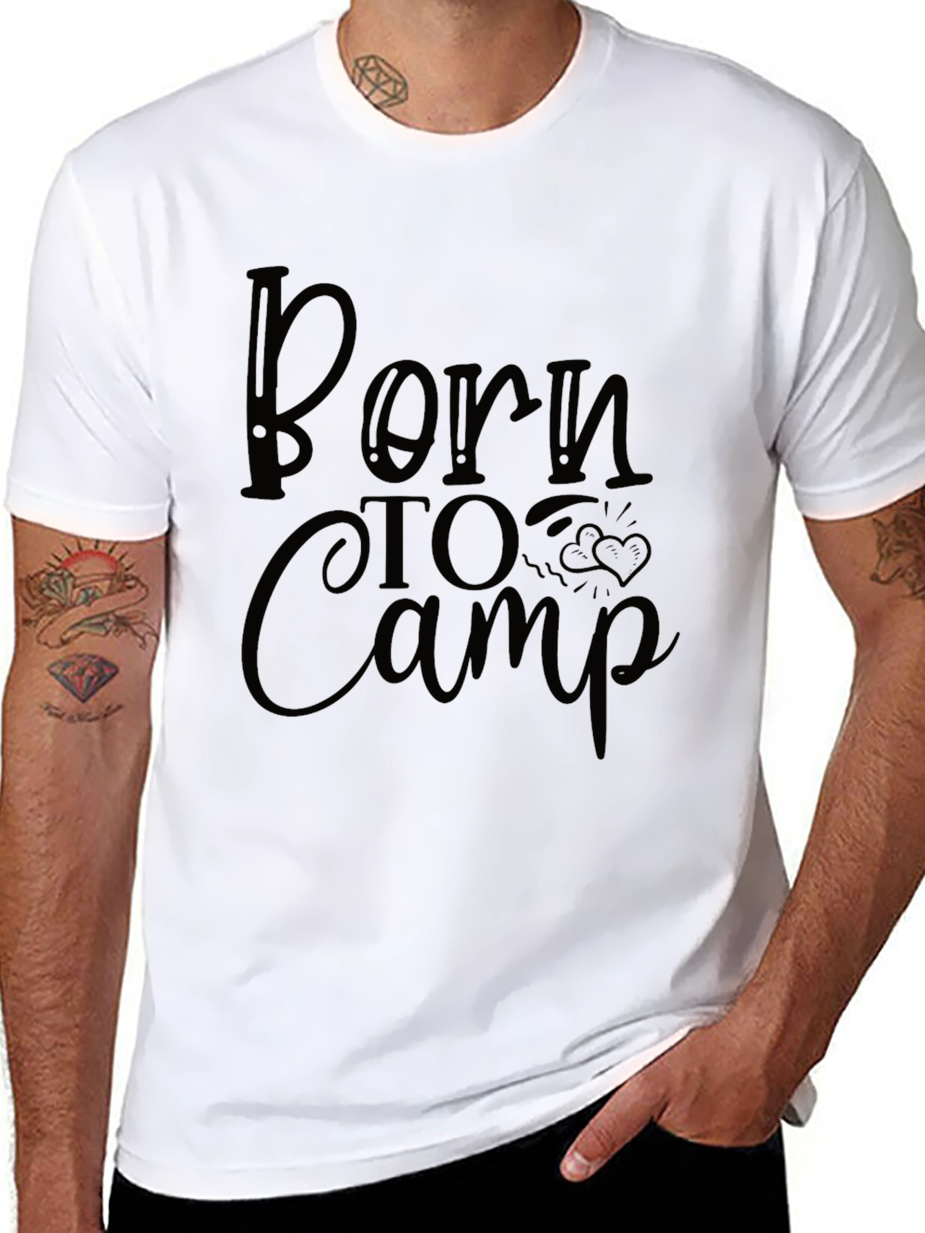 Born to Camp Black T-Shirt
