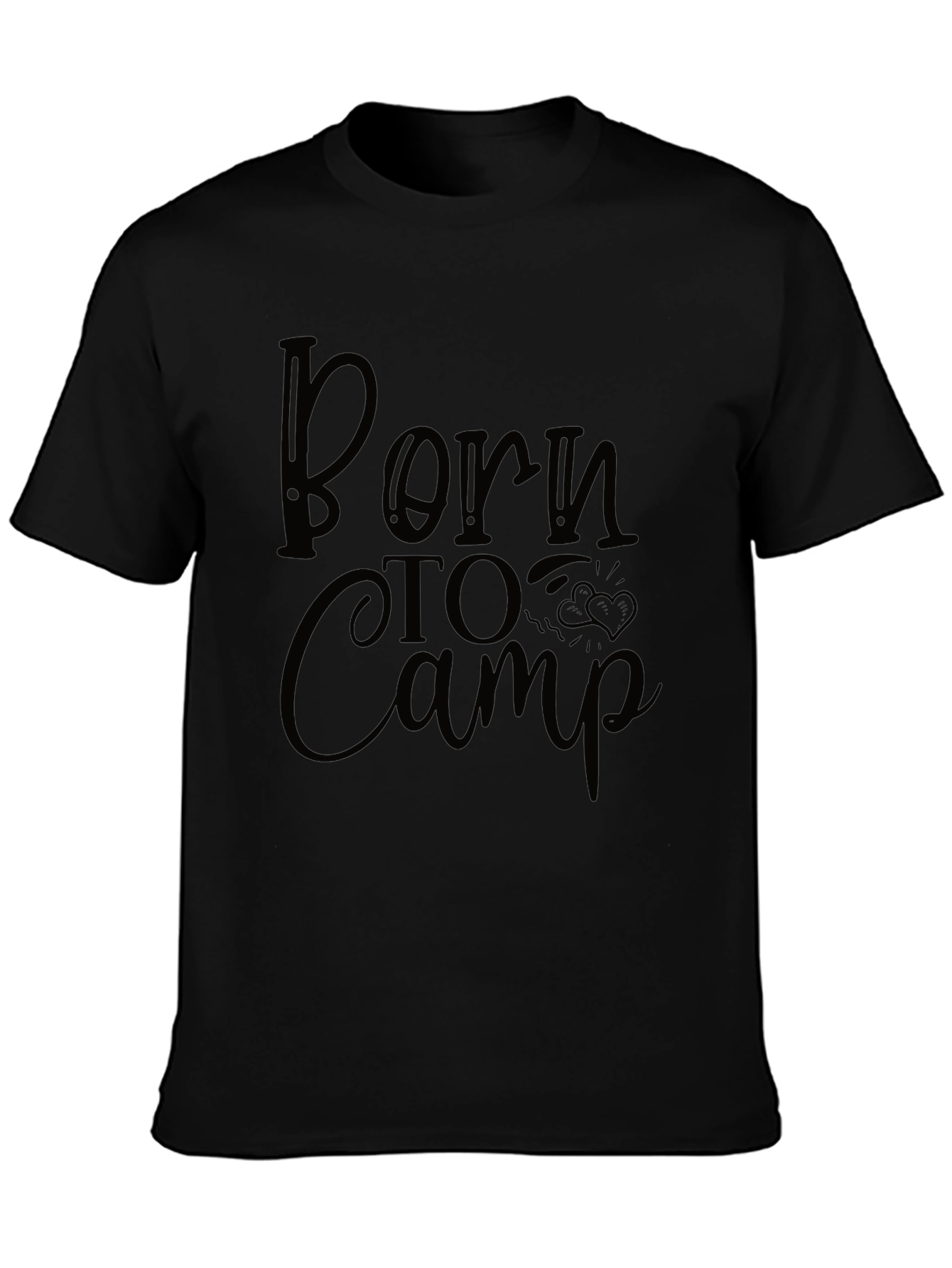 Born to Camp Black T-Shirt