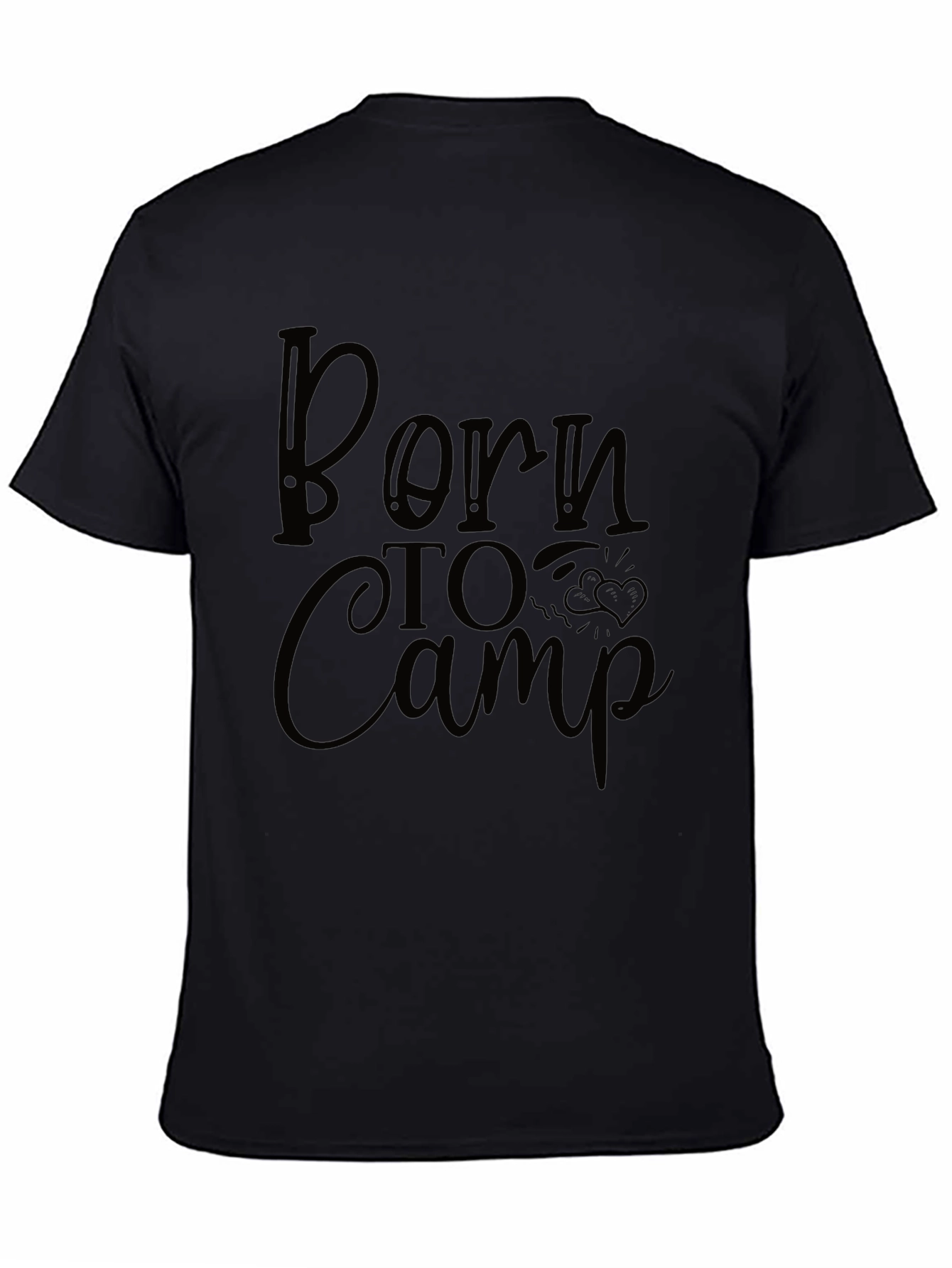 Born to Camp Black T-Shirt