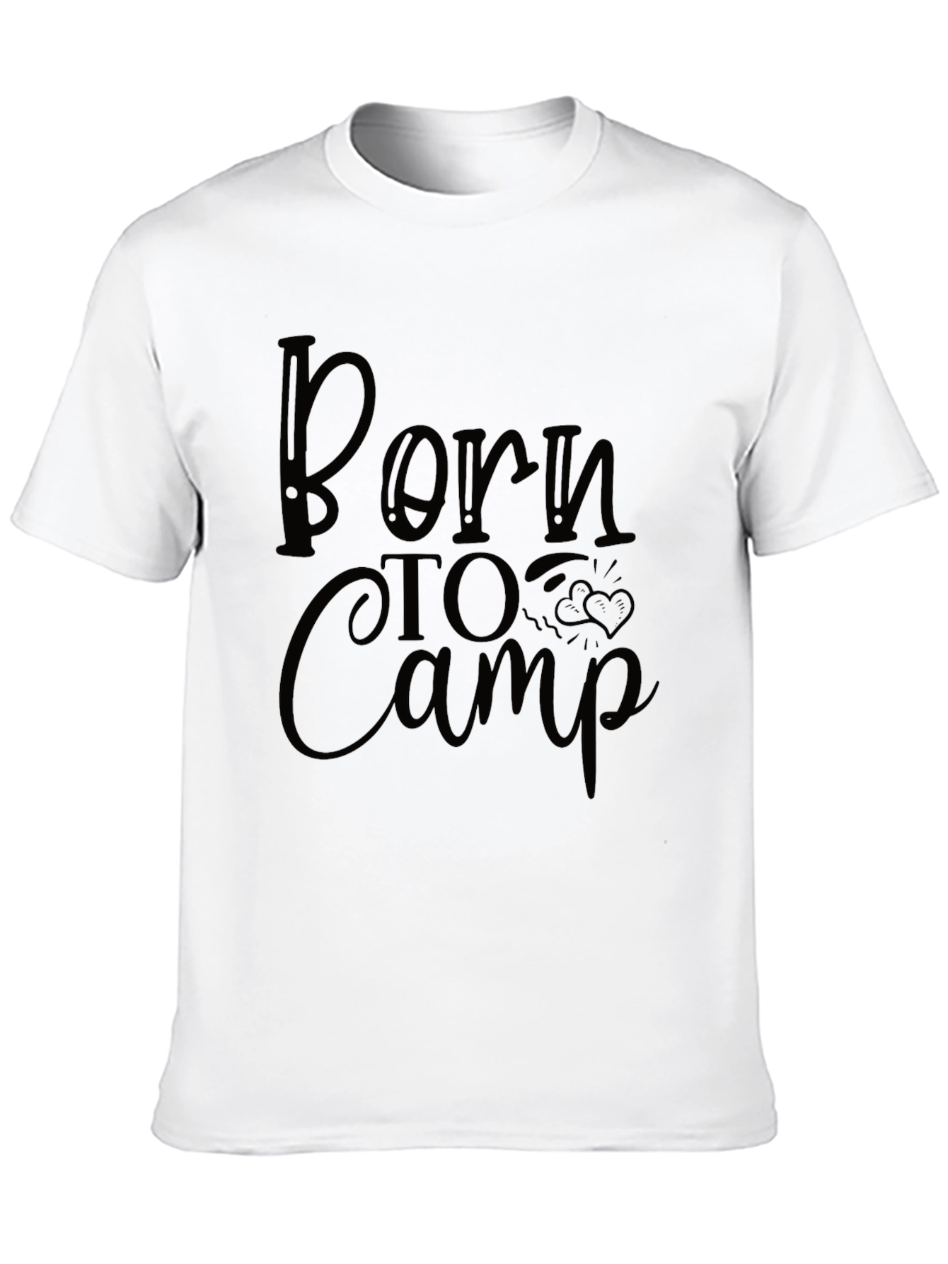 Born to Camp Black T-Shirt