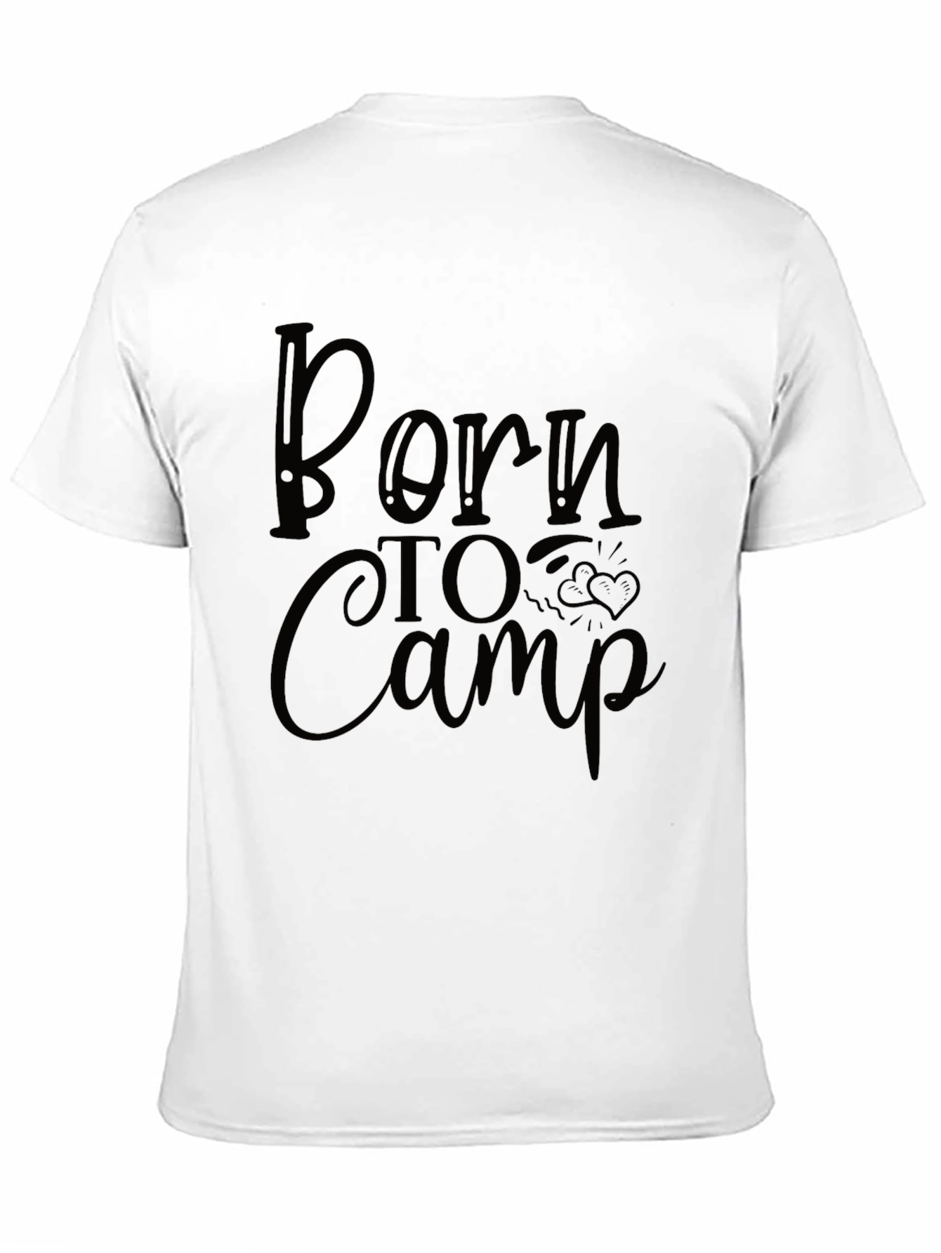 Born to Camp Black T-Shirt