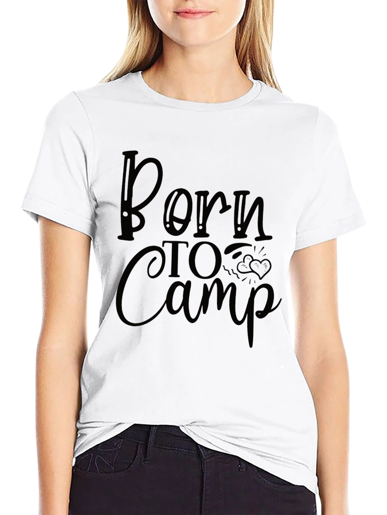 Born to Camp Black T-Shirt