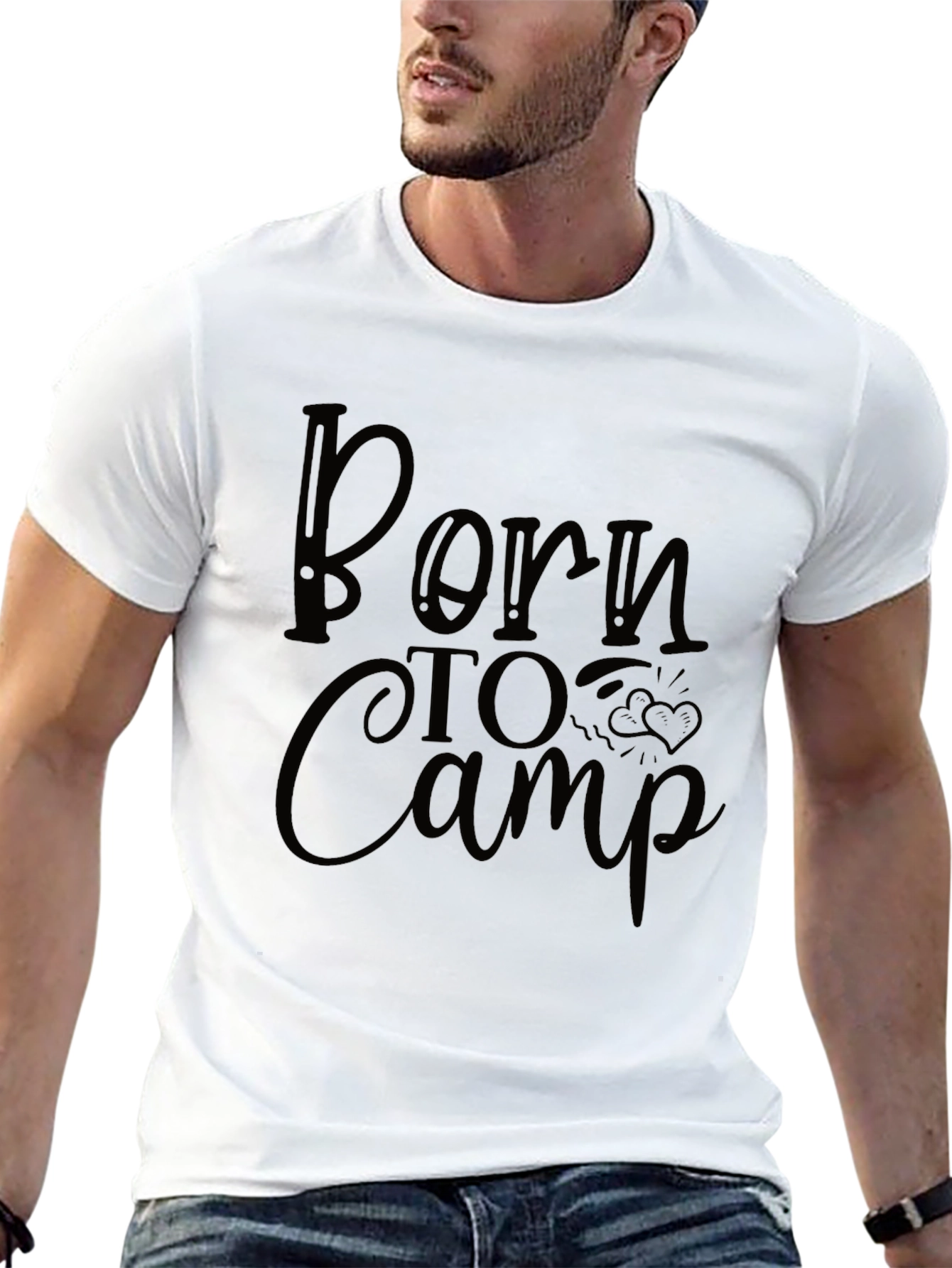 Born to Camp Black T-Shirt