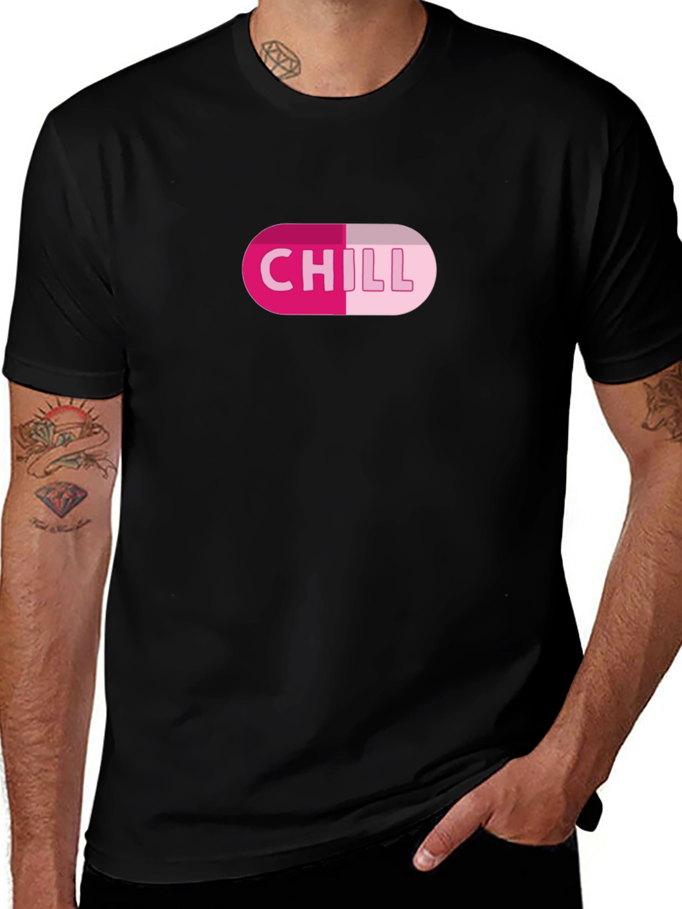 Chill Pill Graphic Tee - Relaxed Style