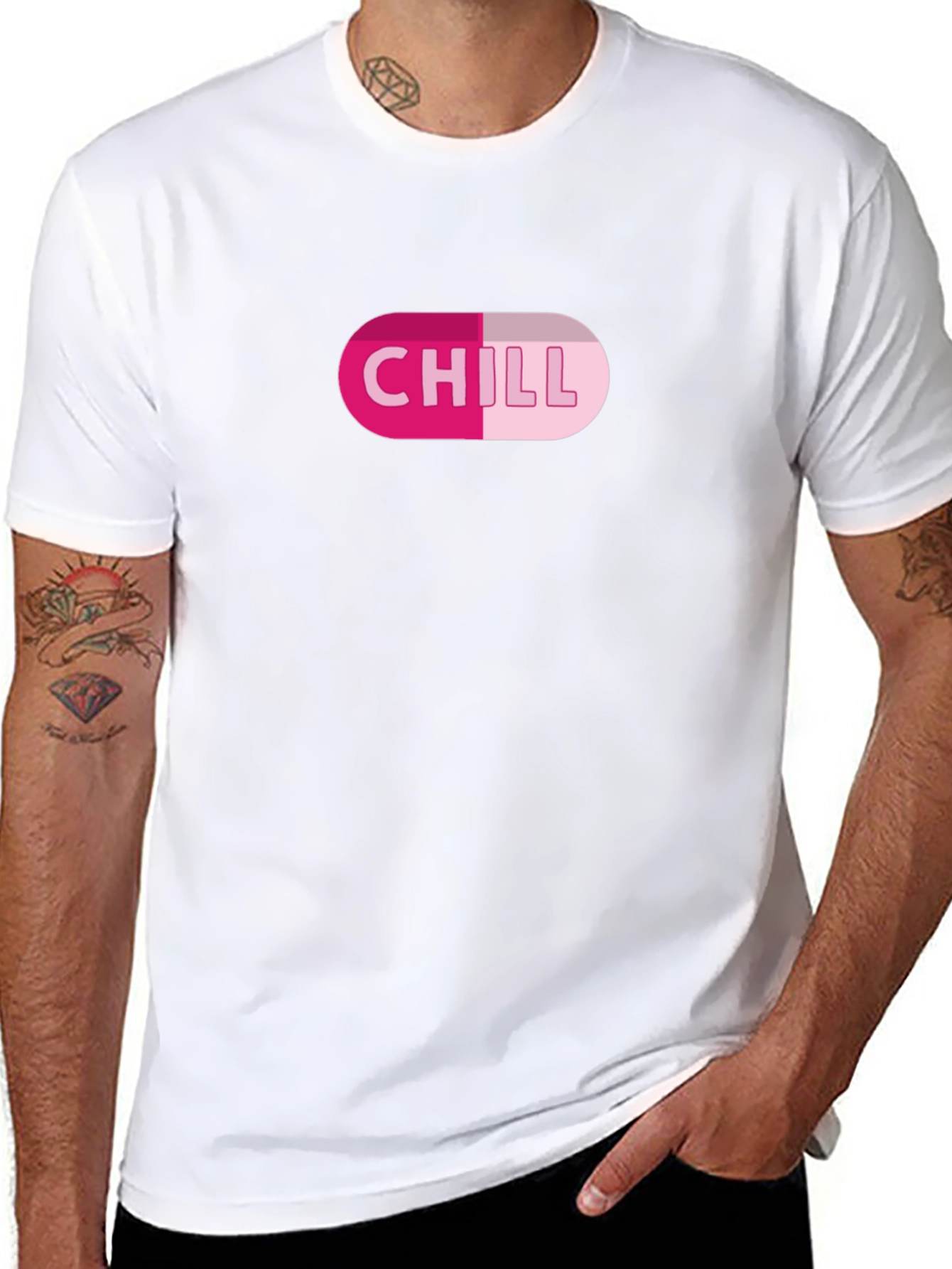 Chill Pill Graphic Tee - Relaxed Style